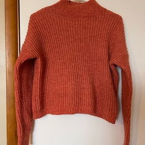 LC Lauren Conrad orange turtleneck sweater